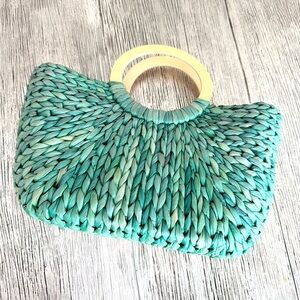 United Colors of Benetton Straw Green Handbag